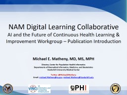 PowerPoint Presentation - National Academy of Medicine