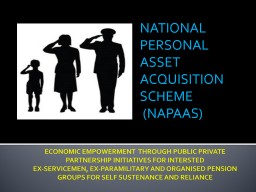 ECONOMIC EMPOWERMENT PROGRAMME FOR EX-SERVICEMEN