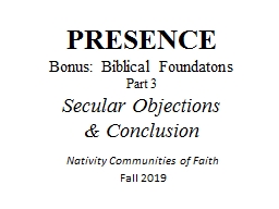 PowerPoint Presentation - Nativity Catholic Parish