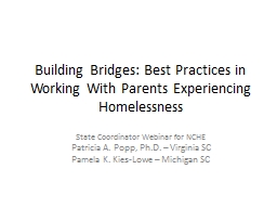 Building Bridges: Best Practices in Working With Parents ...