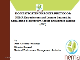 National Environment Management Authority (NEMA)