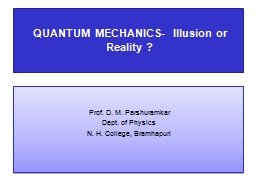 Quantum Mechanics 1