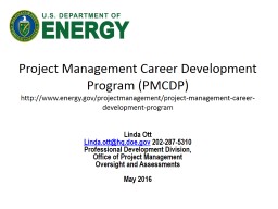 OVERVIEW OF DEPARTMENT OF ENERGY ACQUISITION April 2013
