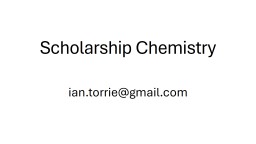 Scholarship Chemistry