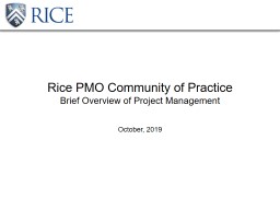 PowerPoint Presentation - Rice OIT