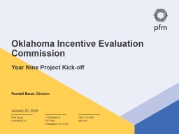 IEC Year 9 Kick-off - Oklahoma.gov