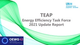 PowerPoint Presentation - UNEP