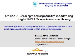 Session 3 - Mr. Enrique Peral-Antunez (Renault, France) - UNEP