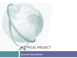 A Typical Project - NYU Stern