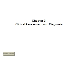 Clinical Assessment, Diagnosis, and Research Methods