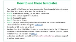 PowerPoint Presentation - Plant Health Portal