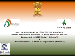 Continuation of Scheme for Manpower Development (incl. Skill ... - PLI