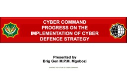Cyber Command SANDF Defence Intelligence