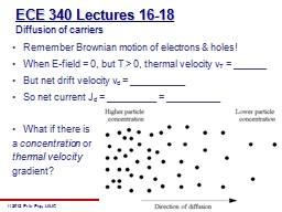 ECE 340, Univ. Illinois Urbana-Champaign
