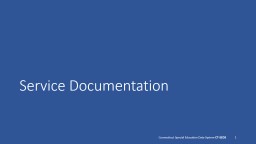 CT-SEDS Services Logging 8-5-22 - CT.gov