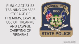 SAFE STORAGE IN THE HOME - CT.gov