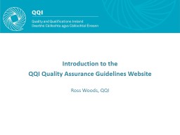 PowerPoint Presentation - QQI