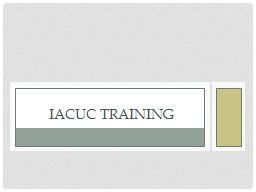 IACUC Training - Research | Illinois State
