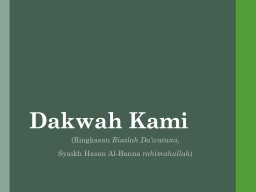 Dakwah Kami - Risalah.ID