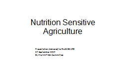 Nutrition Sensitive Agriculture - rtm.org.la