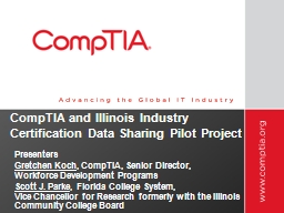 CompTIA and Illinois Data Sharing Pilot Project - Amazon S3