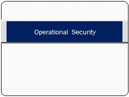 Operational Security