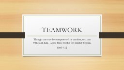 TEAMWORK