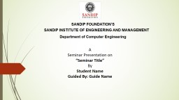 Seminar PPT Format
