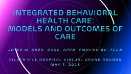 IntegrATED Behavioral Health Care: Models and outcomes of Care