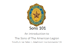 Sons 101
