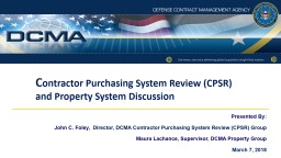 Property Administration It Isn't Just for 1103s