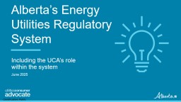 Alberta's Energy Utilities Regulatory System