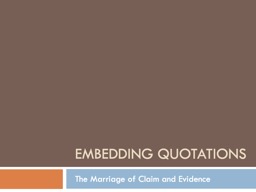 Embedded quotations