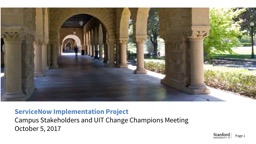 PowerPoint Presentation - Stanford University