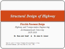 Pavement Structural Analysis