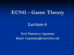 Game Theory EconC31