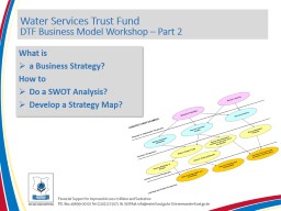 Business Strategy - Water Sector Trust Fund