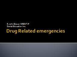 Drug Related emergencies - West Liberty University