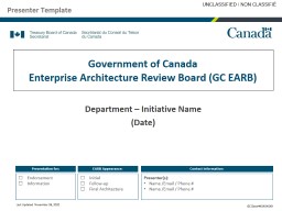 Government of Canada Enterprise Architecture Review Board (GC ...