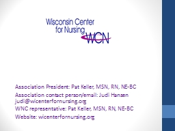 PowerPoint Presentation - Wisconsin Nurses Association