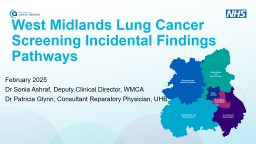 West Midlands Lung Cancer Screening Incidental Findings ...