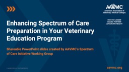 Enhancing Spectrum of Care Preparation in Your Veterinary ...