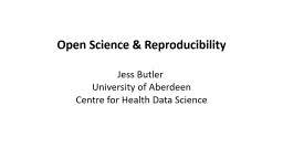 PowerPoint Presentation - University of Aberdeen