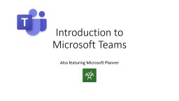 Introduction to Microsoft Teams