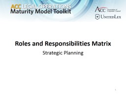 PowerPoint Presentation - Association of Corporate Counsel (ACC)