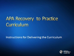 Title of Presentation - American Psychological Association