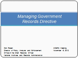 Managing Government Records - Archives.gov