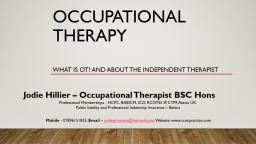 Occupational Therapy - Ataxia UK