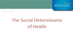 Download the Social Determinants of Health (PPTX) - AUCD