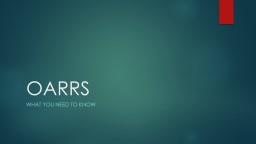 OARRS